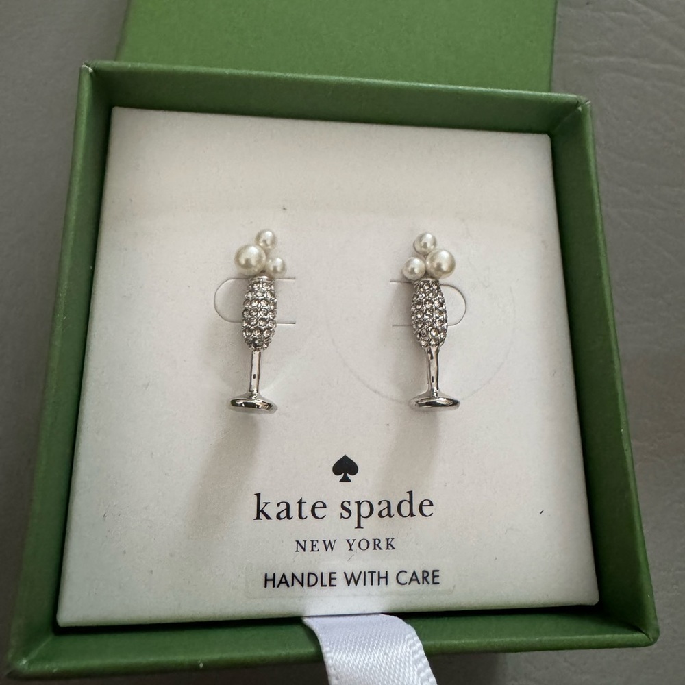 Kate Spade Cheers to that Champagne Earrings